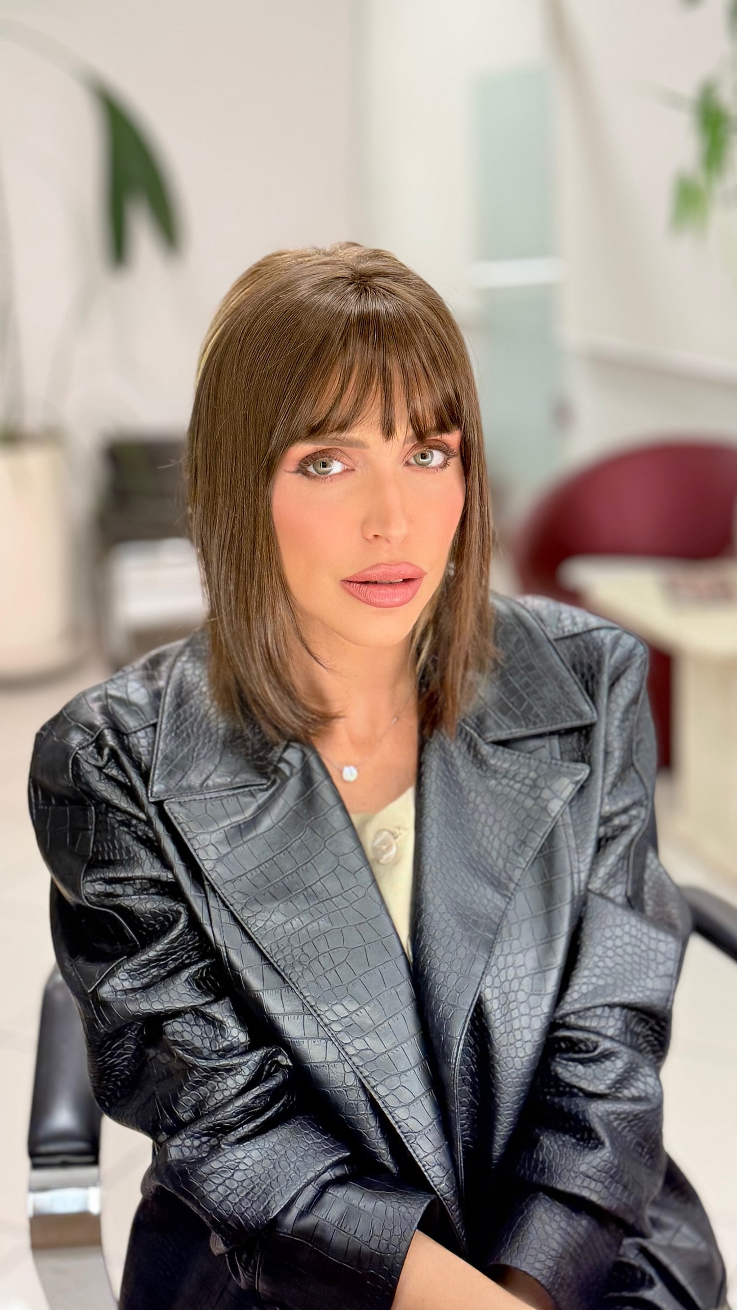 Mini Franja - Castanho Claro