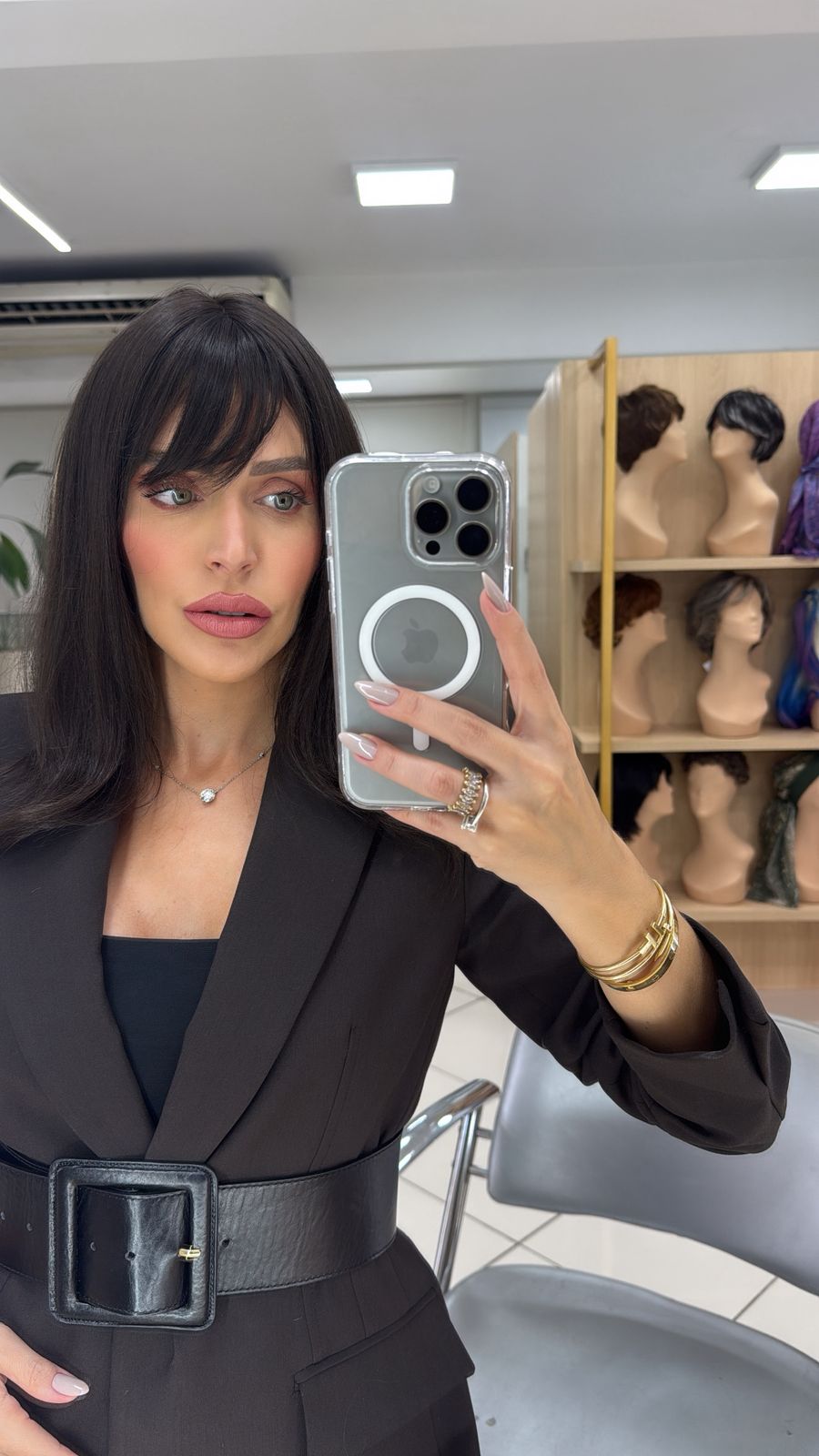 Topo com Franja - Castanho Escuro